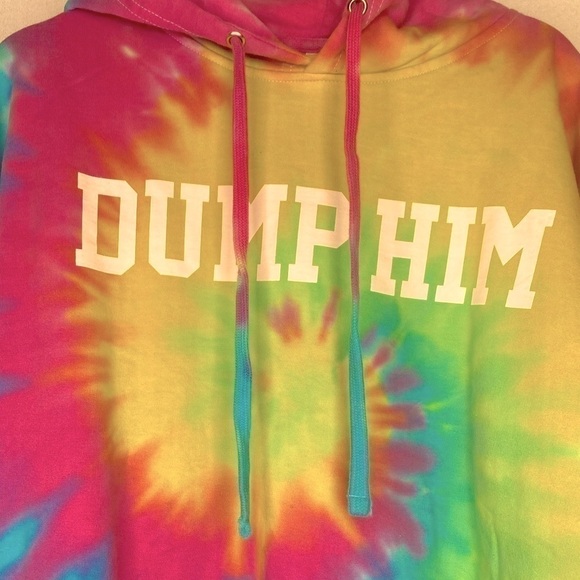 NEW CALL HER DADDY DUMP HIM TIE DYE 2XL HOODIE - Picture 2 of 8